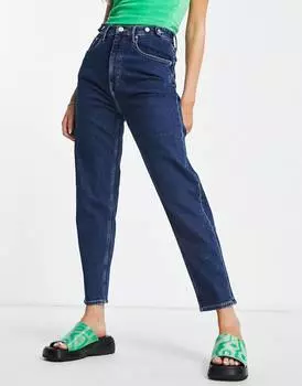 Синие зауженные джинсы в винтажном стиле Tommy Jeans