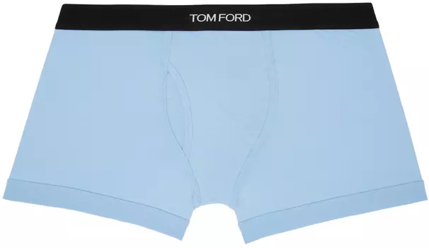 Синие жаккардовые боксеры TOM FORD