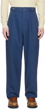 Синие железнодорожные брюки Nigel Cabourn