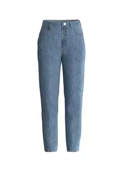 Синие женские джинсовые брюки с нормальной талией до щиколотки Guess