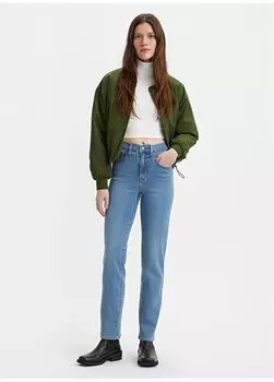 Синие женские джинсовые брюки с высокой талией 58825-0130 Levis, синий