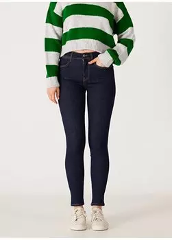 Синие женские джинсовые брюки скинни с завышенной талией W27H01736 Wrangler, синий