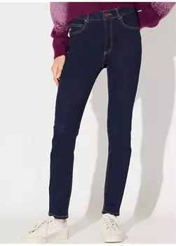 Синие женские джинсовые брюки Skinny с высокой талией Lee