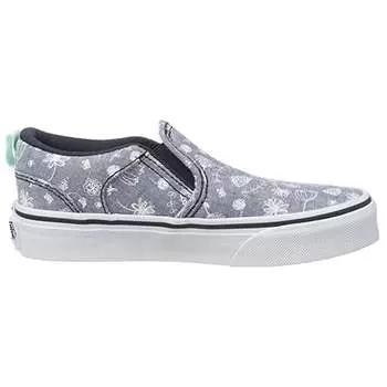 Синие женские кеды Asher с низким верхом из парусины 38dsmo2 Vans, синий