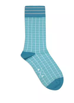 Синие женские носки 6x5