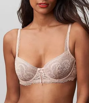 Синий бюстгальтер-балконет на косточках Skarlett Minx с квадратной спиной и эффектом пуш-ап Skarlett Blue, розовый