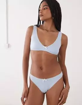 Синий бюстгальтер на косточках Motel halai
