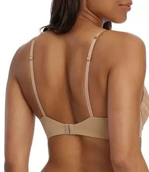 Синий бюстгальтер на косточках Skarlett Seduced Push-up Skarlett Blue, бежевый