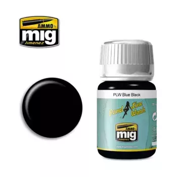 Синий Черный, Panel Line Wash