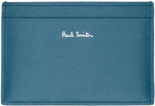 Синий держатель для карт с цветными блоками Paul Smith