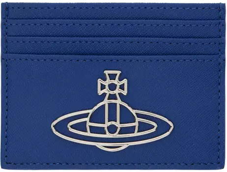 Синий держатель для карт Thin Line Orb Vivienne Westwood