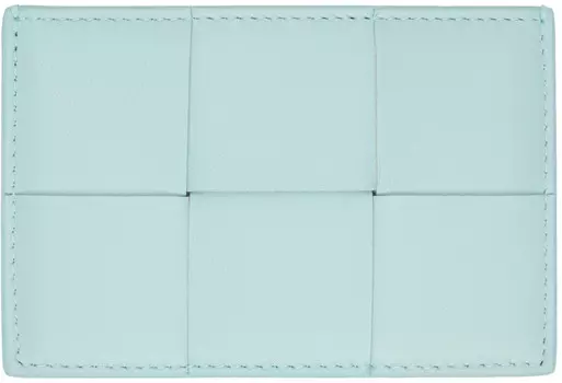 Синий держатель для кассеты Bottega Veneta, Teal washed gold