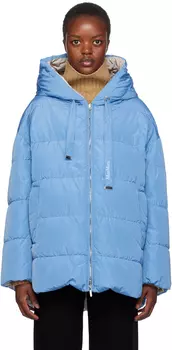 Синий - Двусторонний пуховик The Cube Taffy Голубой Max Mara