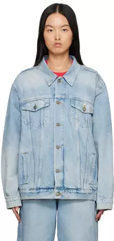 Синий - Джинсовая куртка The Denim Trucker Джинсовая куртка Marc Jacobs