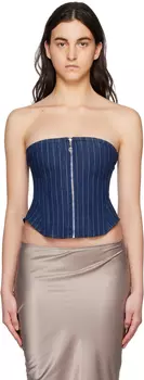 Синий - Джинсовая майка Hannah Jewett Edition Riley Miaou