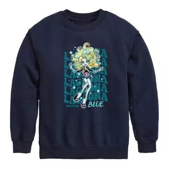 Синий флисовый свитшот Monster High Lagoona для мальчиков 8–20 лет Licensed Character, синий