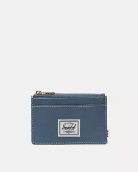 Синий футляр для карточек Herschel Supply Oscar на молнии, синий