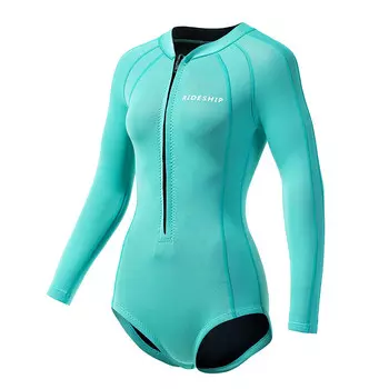 Синий гидрокостюм с разрезом для езды на корабле, 2 мм, с длинными рукавами, костюм для серфинга, студенческий быстросохнущий костюм с горячими источниками, размер M SHQSJ Rideship