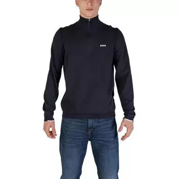 Синий хлопковый кардиган Hugo Boss