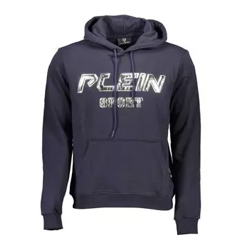 Синий хлопковый мужской свитер Plein Sport