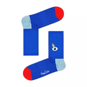 Синий хлопковый носок Happy Socks