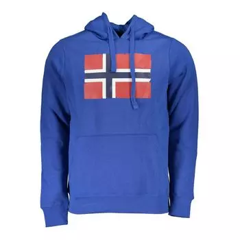 Синий хлопковый свитер Geographical Norway