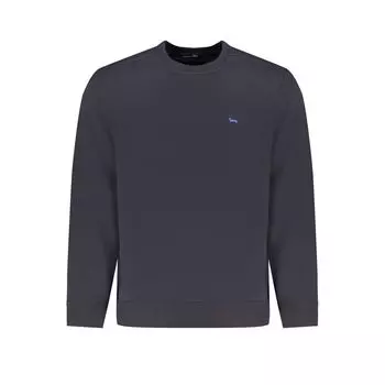 Синий хлопковый свитер Harmont & Blaine