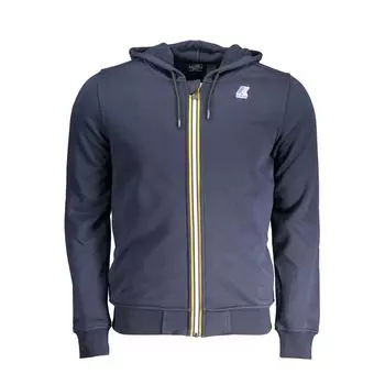 Синий хлопковый свитер K-Way