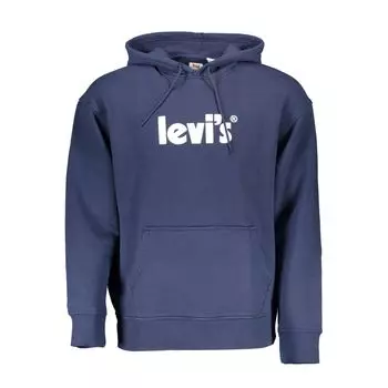 Синий хлопковый свитер Levis