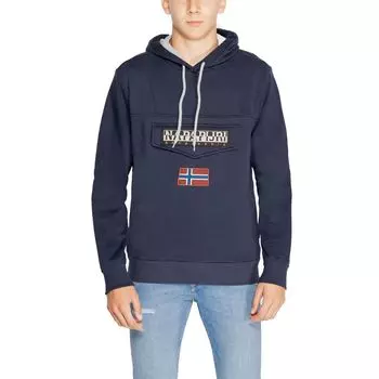 Синий хлопковый свитер Napapijri