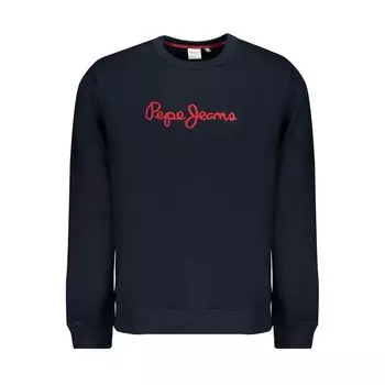 Синий хлопковый свитер Pepe Jeans