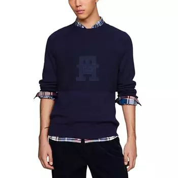 Синий хлопковый свитер Tommy Hilfiger