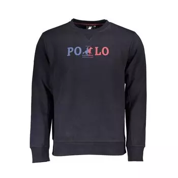 Синий хлопковый свитер U.S. Polo