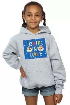 Синий худи в рамке Chip N Dale Disney, серый