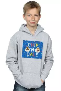 Синий худи в рамке Chip N Dale Disney, серый