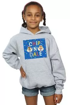 Синий худи в рамке Chip N Dale Disney, серый