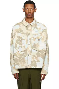 Синий и бежевый OBJ._002_201 Джинсовая куртка Objects IV Life