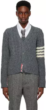 Синий кардиган Donegal Thom Browne