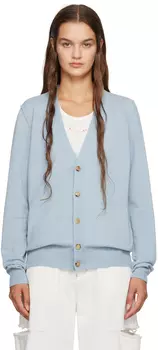 Синий кардиган на пуговицах Бледный Maison Margiela