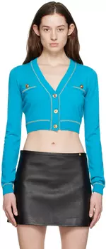 Синий кардиган с Медузой Versace