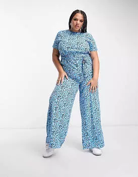 Синий комбинезон с пятнышками Wednesday's Girl Curve