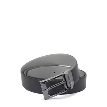 Синий кожаный ремень Armani Exchange