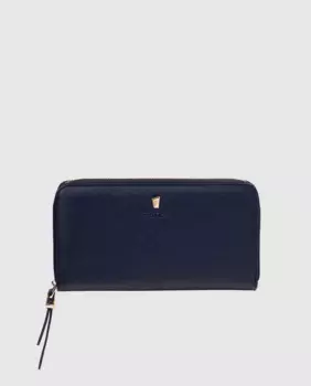 Синий кожаный женский кошелек Festina, синий