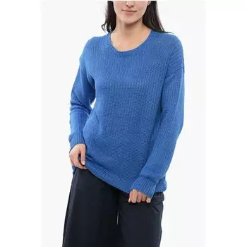 Синий льняной свитер Woolrich, Blue