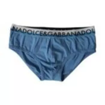Синий логотип хлопок стрейч Brando Slip нижнее белье для мужчин Dolce & Gabbana