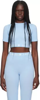 Синий MA ребристый бесшовный топ AMIRI