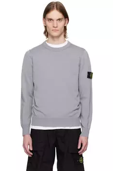 Синий мягкий свитер из органического хлопка Stone Island