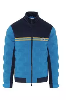 Синий мужской бомбер смешанной техники Primalot 80-х годов Original Penguin Golf, синий