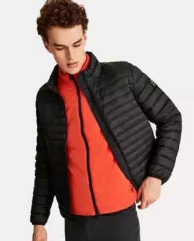 Синий мужской пуховик Ecoalf с двумя карманами, темно-синий