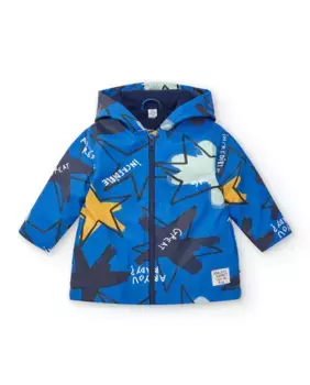 Синий плащ для мальчика со звездным принтом Tuc tuc